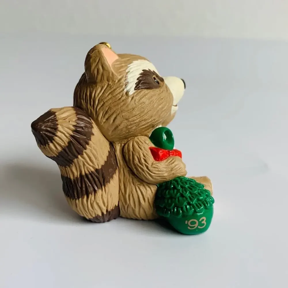 1993 Hallmark Baby Raccoon Ornament
